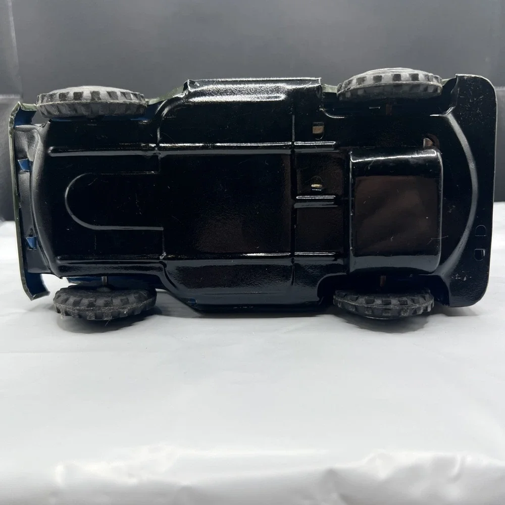 Vintage 1950s Nomura TN Japan Tin Litho Military Jeep #4253 Anti-Aircraft